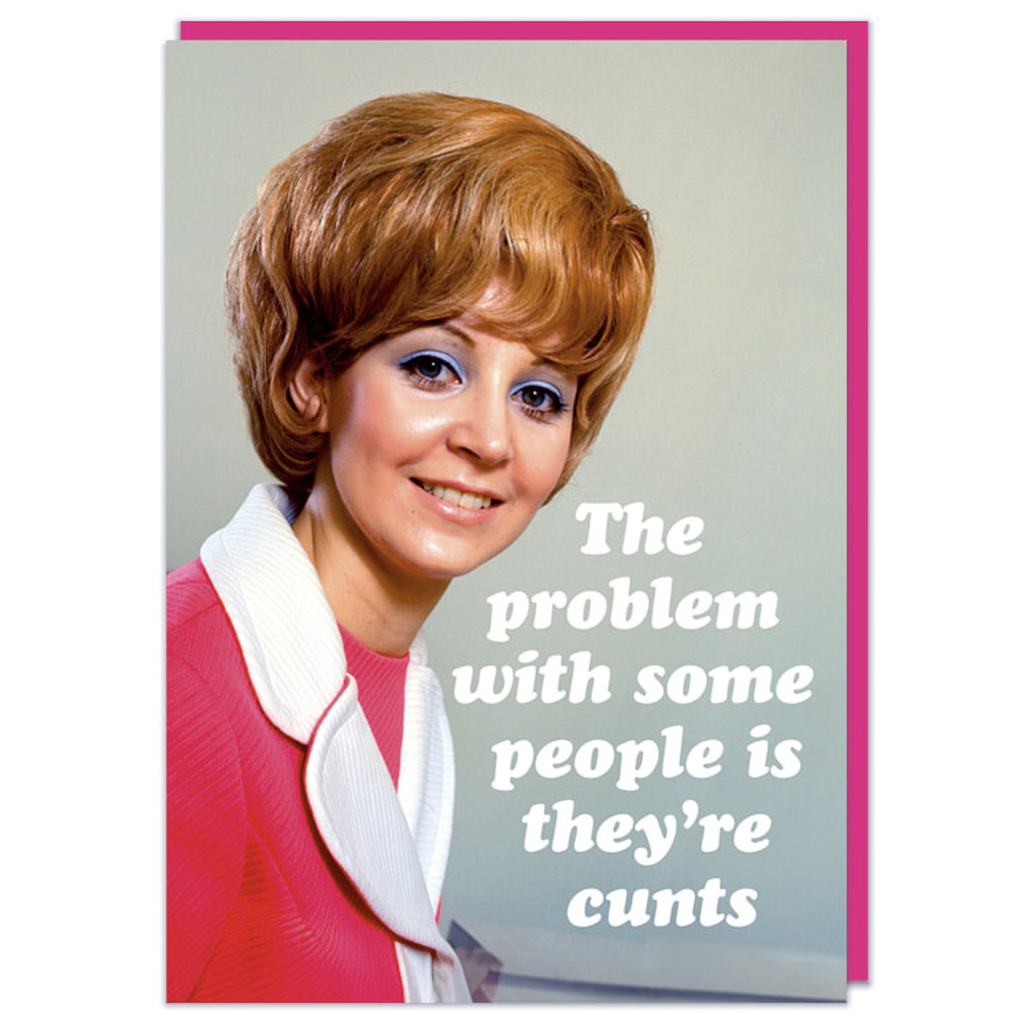 DM THE PROBLEM WITH PEOPLE CARD