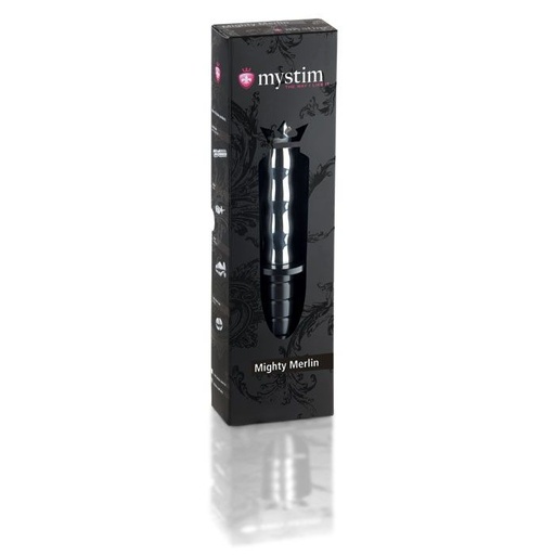 [E21888] Mystim Mighty Merlin E Stim Metal Dildo