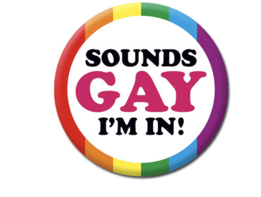 [DMD 317] DM SOUNDS GAY BADGE