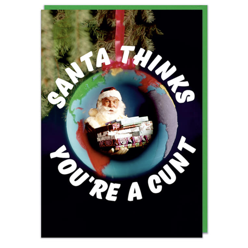 [DMX 03] DM SANTA THINKS YOU'RE A CUNT CARD
