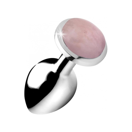 BUTT PLUG ROSE QUARZ HEART GEM