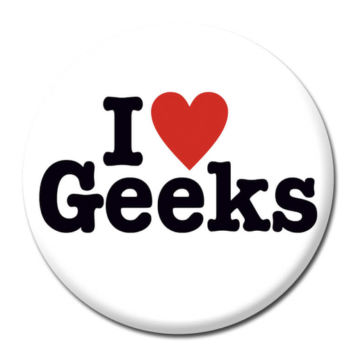 [DMD 106] DM I LOVE GEEKS BADGE