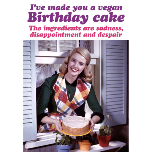 [DMA 379] DM VEGAN BIRTHDAY CARD