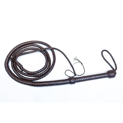 [HN-3001-DARK BROWN] GAYT*GEAR LEATHER HUNTER WHIP 300cm